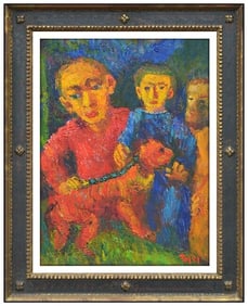 Jennings Tofel Original Oil Painting On Canvas Signed Framed Figurative Art