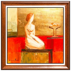 Adriana Naveh Original Painting On Board Acrylic Signed Figurative Still Life