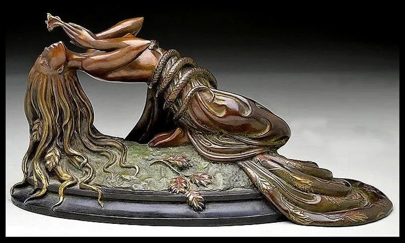 Erte Signed Bronze Sculpture Perfume Original Romain De Tirtoff Art Antique Rare (1 of 2)