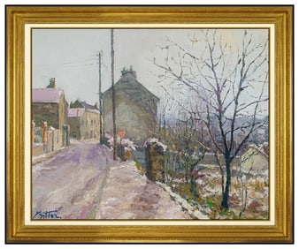 Pierre Bittar Original Oil Painting Canvas Signed Large French Landscape Artwork