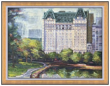 Daniel Bayless Large Original New York Cityscape Painting On Canvas Signed Art