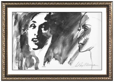 Leroy Neiman Original Martha Graham Female Portrait Hand Signed Lithograph Art