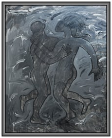 Alexander Kaletski Original Painting On Canvas Large Female Portrait Signed Art