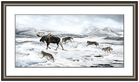 Mel Melvin Dobson Original Acrylic Painting On Board Signed Western Landscape Qq