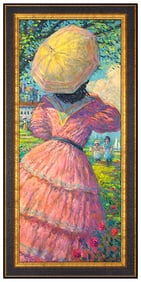 Tom Perkinson Large Original Oil Painting On Canvas Female Portrait Signed Art