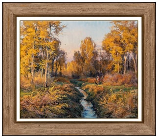 Clyde Aspevig Original Painting Oil On Canvas Signed Fall Landscape Western Art