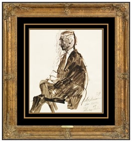 Leroy Neiman Original Watercolor Painting Playboy Jazz Stan Kenton Signed Art