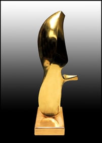 Leonardo Nierman Abstract Bronze Sculpture Hand Signed Authentic Modern Artwork