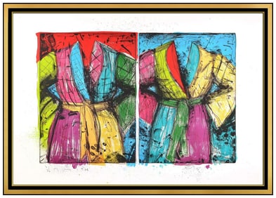 Jim Dine Original Etching Lithograph Florida Bathrobes Robe Large Signed Artwork