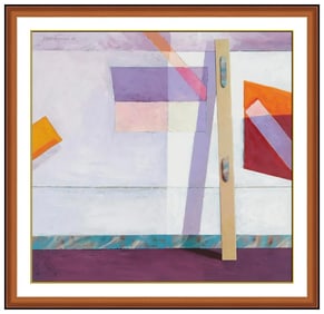 Masoud Yasami Original Acrylic Painting Interior Still Life Signed Framed Art