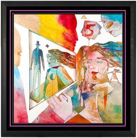 Gregory Hawthorne Original Oil Painting On Board Relief Sculpture Signed Modern