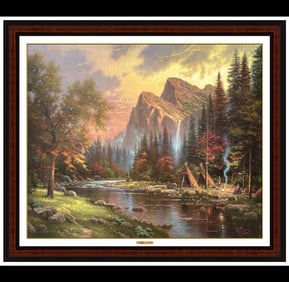 Thomas Kinkade The Mountains Declare His Glory