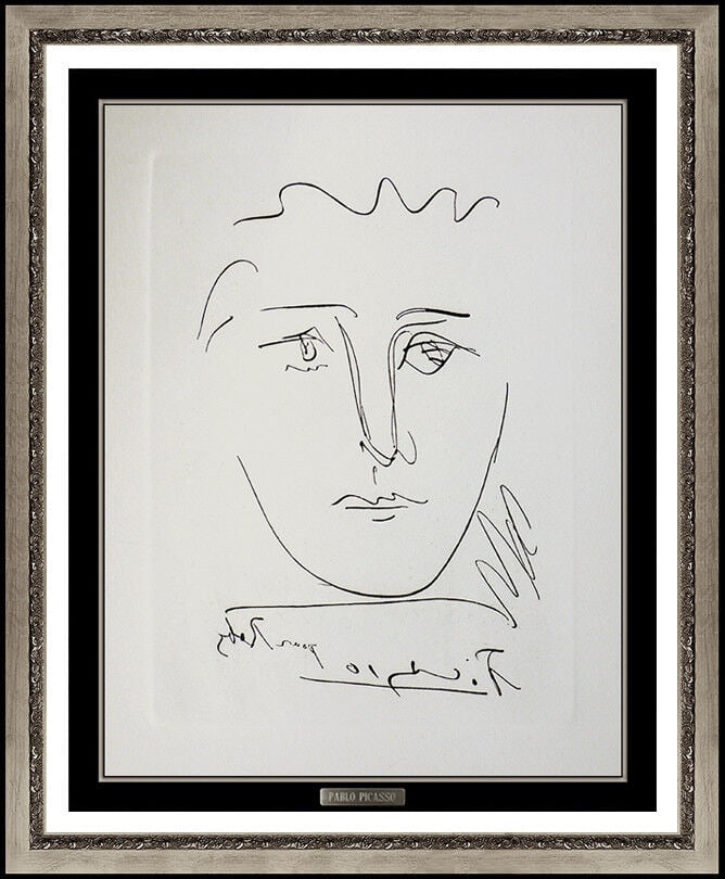 Pablo Picasso Etching L'Age De Soleil Pour Roby Signed Authentic Cubism Artwork (1 of 5)