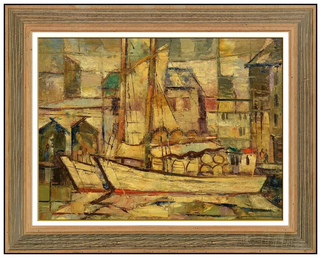 Stephan Chizmarik Original Oil Painting On Canvas Board Signed Cityscape Artwork (1 of 4)