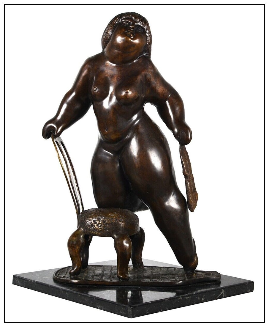 Julio Pedro Borrego Original Bronze Sculpture Signed The Matron Female Figure: This lot includes:Gallery COA & free domestic shipping (*insurance and international shipping for an additional charge)Artist: Julio Pedro BorregoTitle: The MatronMedium: BronzeSize: 22” x 12&rd