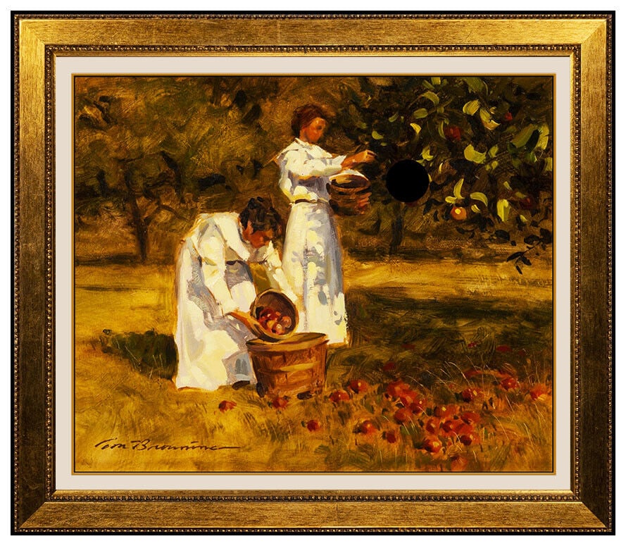 Tom Browning Original Oil On Board Painting Female Portrait Illustration Signed (1 of 4)