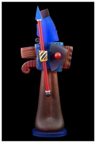 Pawel Borowski Large Original Murano Glass Sculpture Figurative Cubism Artwork