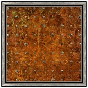 Sylvain Louis Seize Large Original Painting Signed Abstract Modern Framed Art