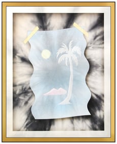 Evan Gruzis Original Painting On Canvas Signed Contemporary Landscape Framed Art