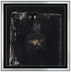 Linda Stojak Original Oil Painting On Canvas Signed Figurative Abstract Artwork