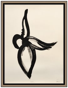 John Raimondi Large Dance Hand Signed Original Lithograph Abstract Modern Framed