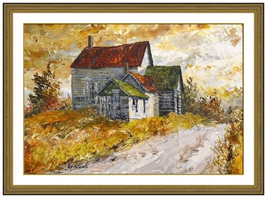 James Keirstead Original Oil Painting On Board Signed Framed Landscape Artwork