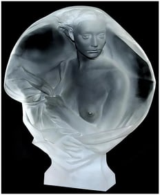 Frederick Hart Original Acrylic Sculpture Contemplation Signed Nude Female Art