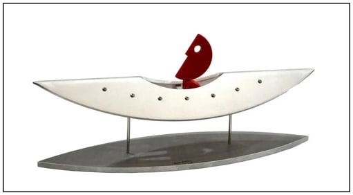 Jorge Blanco Original Hand Painted Acrylic Aluminum Sculpture Signed Artwork