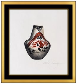 Patricia Dobson Original Acrylic Painting On Board Vase Still Life Signed Framed