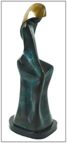 Paul Braslow Original Bronze Sculpture Hand Signed Female Figurative Artwork