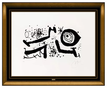 Joan Miro Color Etching Aquatint Hand Signed Modern Abstract Picasso Reventos