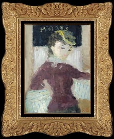 Dietz Edzard Original Oil Painting On Canvas Signed Portrait Vintage Artwork