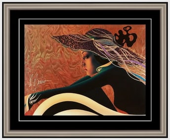 Martiros Manoukian Original Modern Portrait Painting Acrylic On Board Signed Art