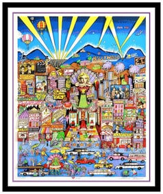 Charles Fazzino Large 3D Silkscreen I Love La Marilyn Monroe Hollywood Signed