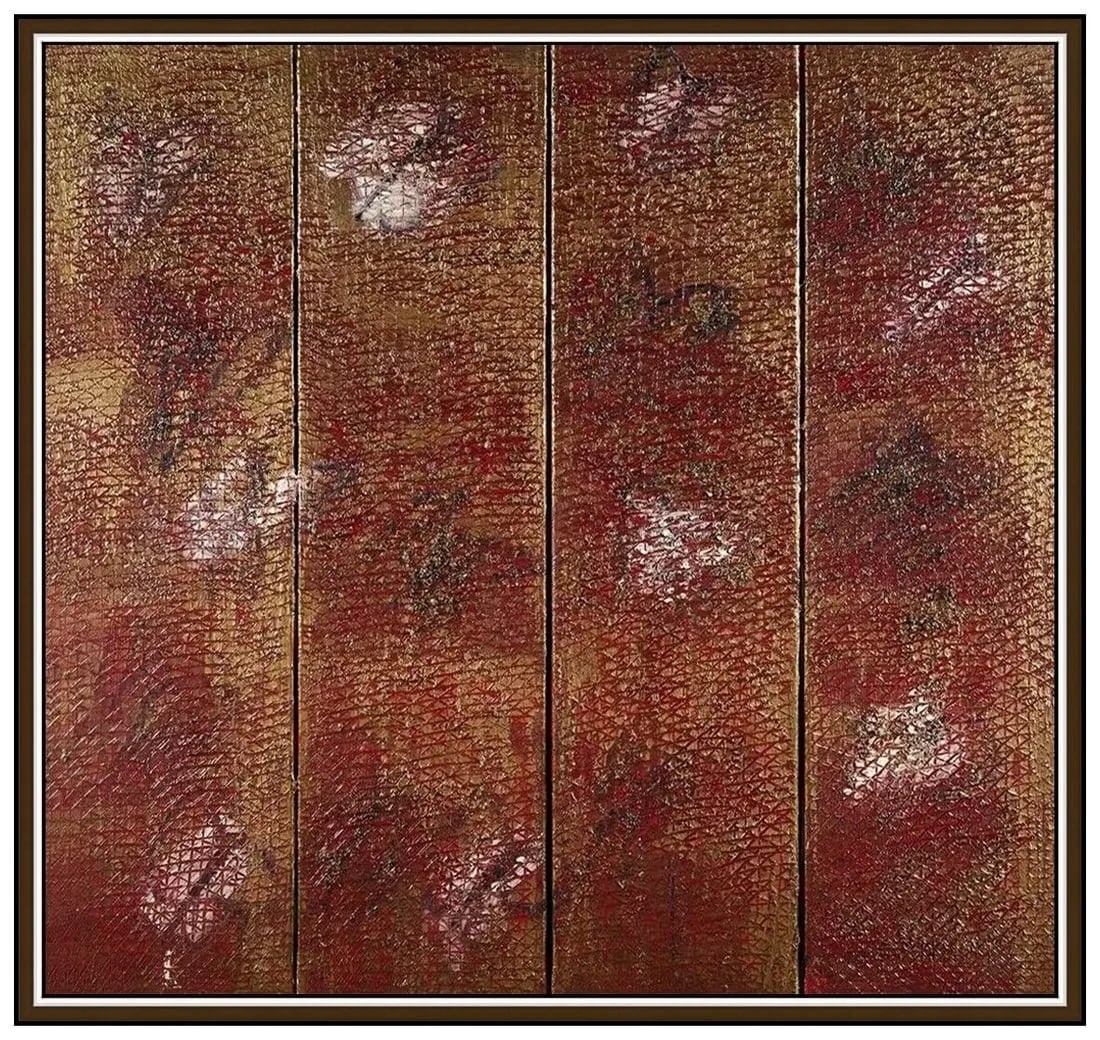 Hunt Slonem Large Original Oil Painting On Canvas Signed Butterflies Framed Art (1 of 6)