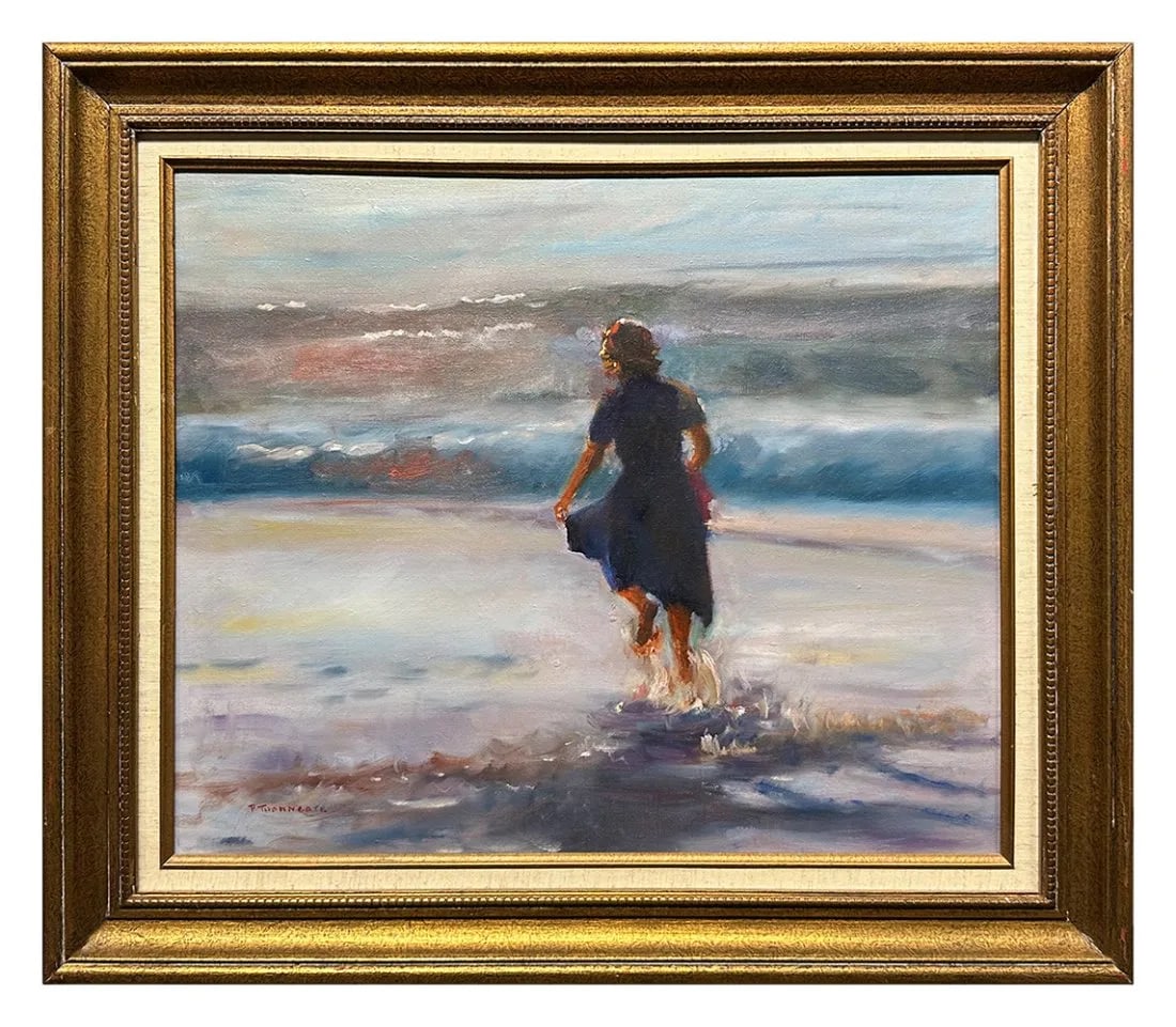 Philip Thorngate Original Oil Painting on Canvas Signed Seascape Framed Art: This lot includes: Gallery COA & free domestic shipping (*insurance and international shipping for an additional charge) Artist: Philip Thorngate Title: Sea Run Medium: Oil Painting on Canvas Size: 20