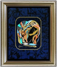 Martiros Manoukian Acrylic Painting On Board Original Female Portrait Oil Art