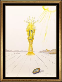 Salvador Dali Original Color Lithograph Barometer Woman Hand Signed Surreal Art