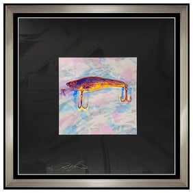 Rupert Jasen Smith Original Screenprint Diamond Dust Fishing Lures Hand Signed