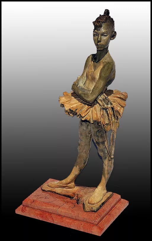 Richard Macdonald Bronze Sculpture Ballet Artwork Signed First Ribbons Statue (1 of 4)