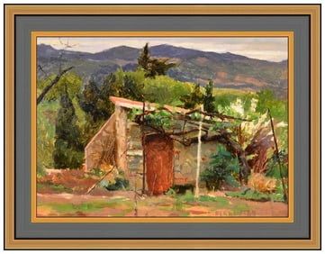 Douglas Ferrin Original Painting On Canvas Mountain Landscape Framed Signed Art