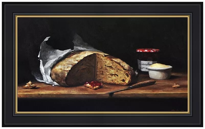 Sarah Lamb Original Oil Painting Food Still Life Canvas Signed Art (1 of 5)