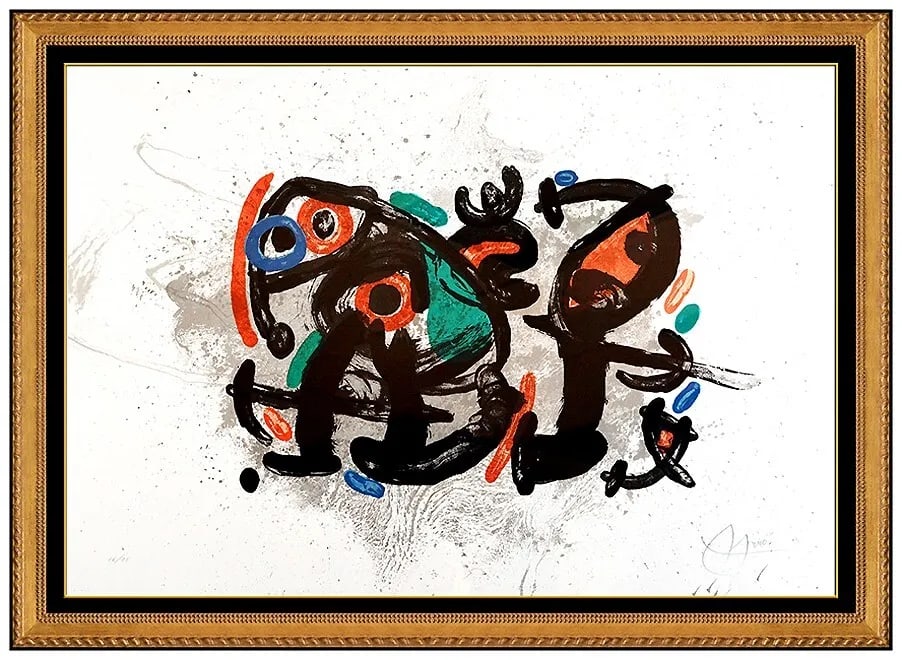 Joan Miro Ronde De Nuit Color Lithograph Hand Signed Abstract Modern Art (1 of 6)
