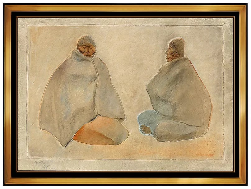 Francisco Zuniga Original Mixograph Relief Sculpture Latin Women Signed Art (1 of 4)