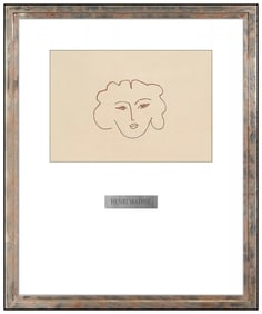 Henri Matisse Origial Lithograph Florilege Des Amours De Ronsard Framed Artwork