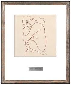Henri Matisse Lithograph From Florilege Des Amours De Ronsard Female Framed Art
