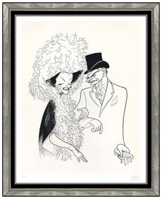 Al Hirschfeld Original Love Among The Ruins Etching Print Signed Framed Artwork