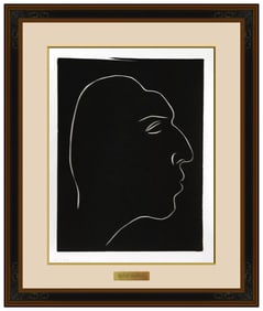 Henri Matisse Original Linocut Etching Portrait Pasiphae Plate 12 Framed Artwork