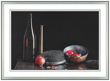 Robert C. Devoe Original Watercolor Painting Still Life Signed Framed Artwork