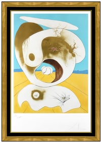 Salvador Dali Original Planetary Vision Drypoint Etching Signed Framed Artwork